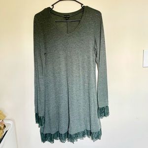 Coco + Carmen Green Lace Sweater Dress